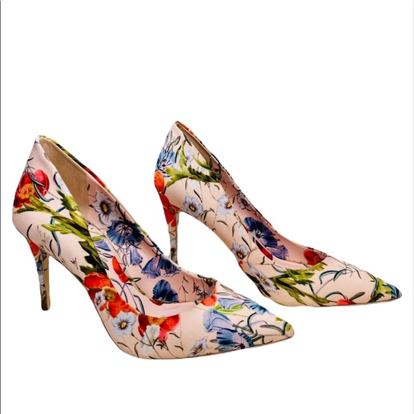 Aldo Shoes - Aldo Floral Fabric Heels